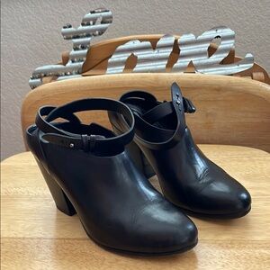 Black Leather Mules  - Rag & Bone “Kenny”